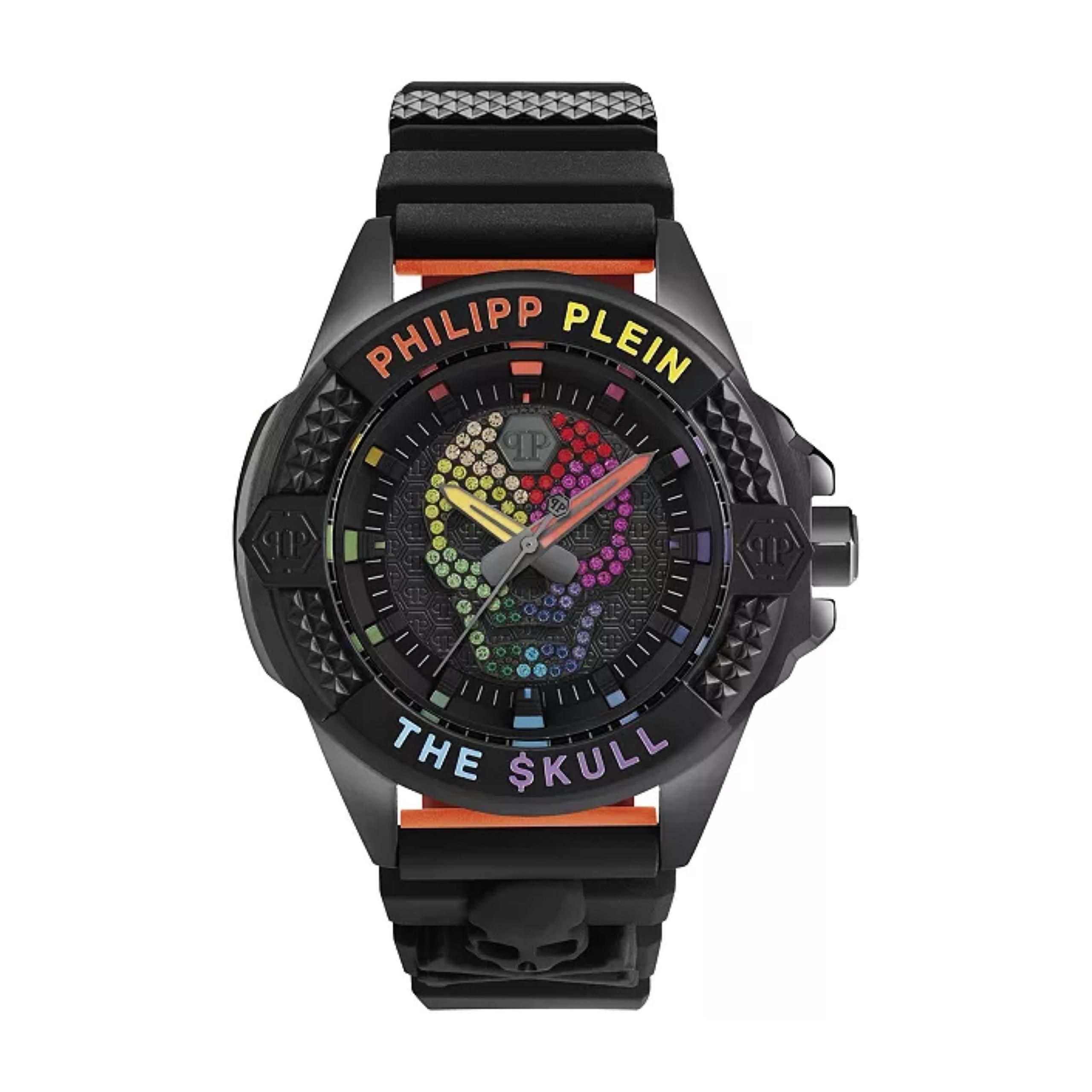 Philip Plein The Skull Crystal Multicolor Embellished Men's Watch
