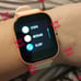 Rosegold smartwatch iPhone iOS android