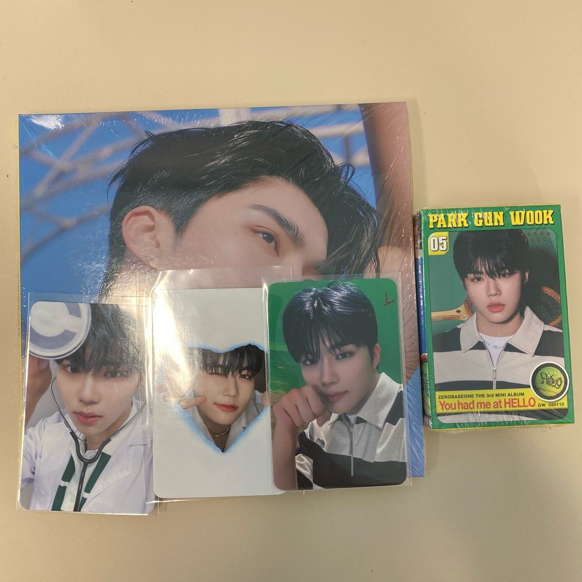 zerobaseone photocard gunwook set