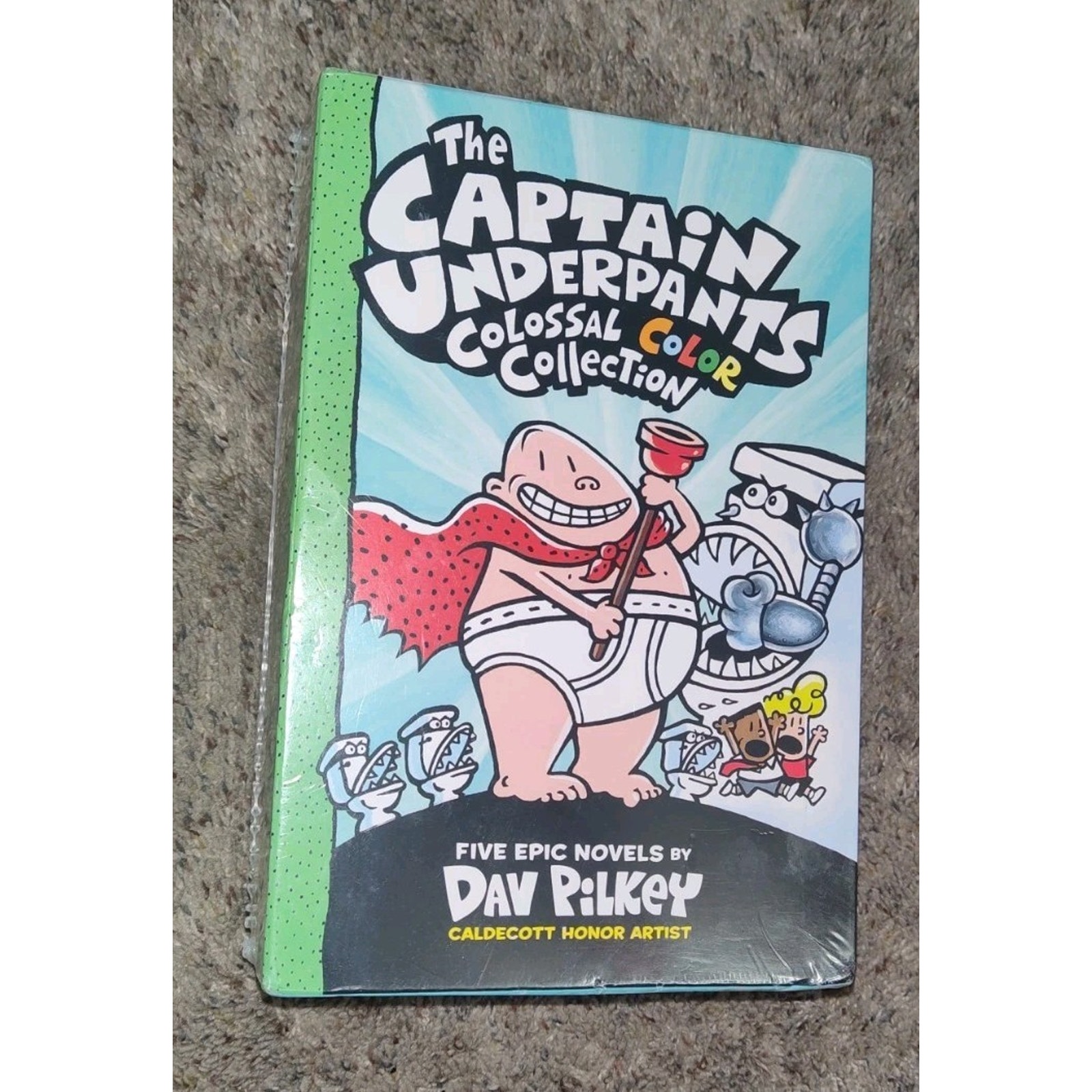 New Dav Pilkey Set Captain Underpants Hardcover Book Colossal Color Collection 1