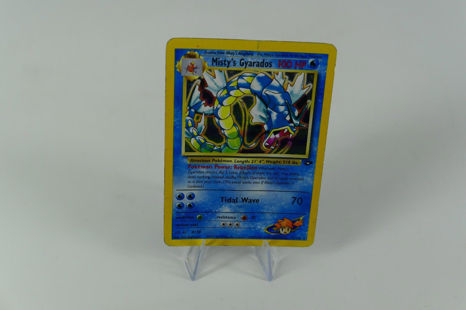 Misty's Gyarados 13/132 Holo Unlim Edition DMG Pokémon HP