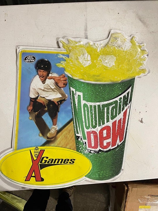 Rare Mountain Dew signage
