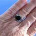 4.75ct 100% REAL NATURAL BLACK DIAMOND RING, CERTIFICATE,FR EE DIA TESTER Size 9