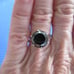 4.75ct 100% REAL NATURAL BLACK DIAMOND RING, CERTIFICATE,FR EE DIA TESTER Size 9