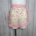 Vintage MCM Starburst Pink & Gold Vinyl Half Apron