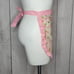 Vintage MCM Starburst Pink & Gold Vinyl Half Apron