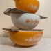 Pyrex Butterfly Gold Cinderella 3 Piece Nesting Mixing Bowl Set 442-444
