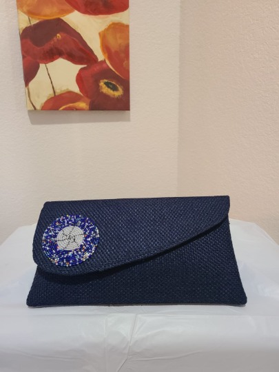 Women's Beaded Clutch Bag