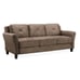 Lifestyle Solutions Modern Style Sofa Couch, Large cushions, Modern Sofa, Brown