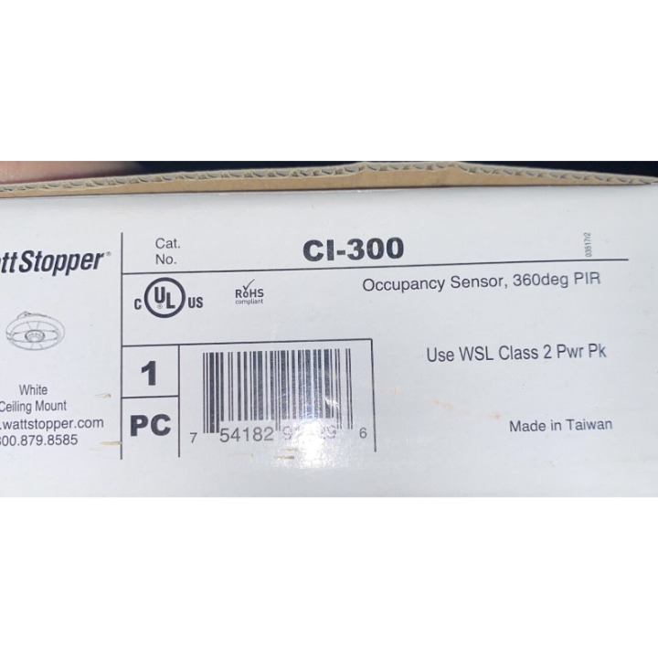 WATT STOPPER CI-300 OCCUPANCY SENSORS
