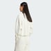 NWT Womens Adidas Ribbed V-neck Cropped Sweatshirt White - M