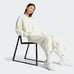 NWT Womens Adidas Ribbed V-neck Cropped Sweatshirt White - M