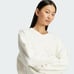 NWT Womens Adidas Ribbed V-neck Cropped Sweatshirt White - M