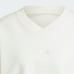 NWT Womens Adidas Ribbed V-neck Cropped Sweatshirt White - M
