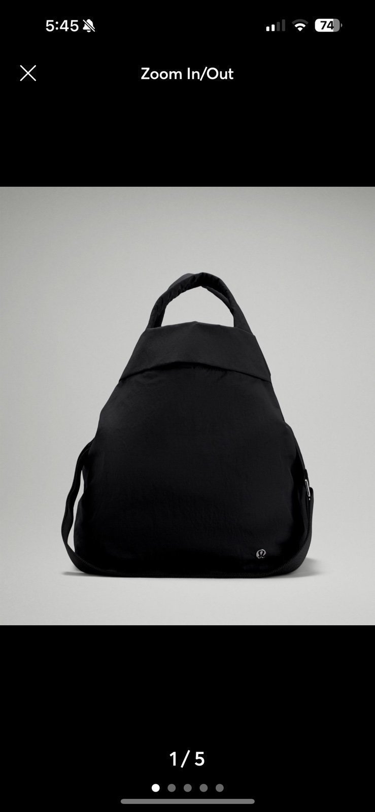 lululemon On My Level Bag 2.0 19L * BLACK new with tag Tote Bags
