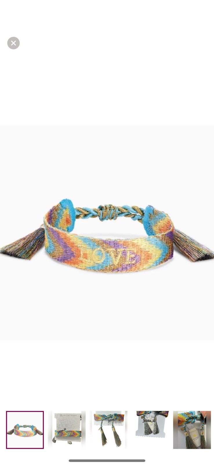 Kendra Scott Multicolor Woven Bracelet