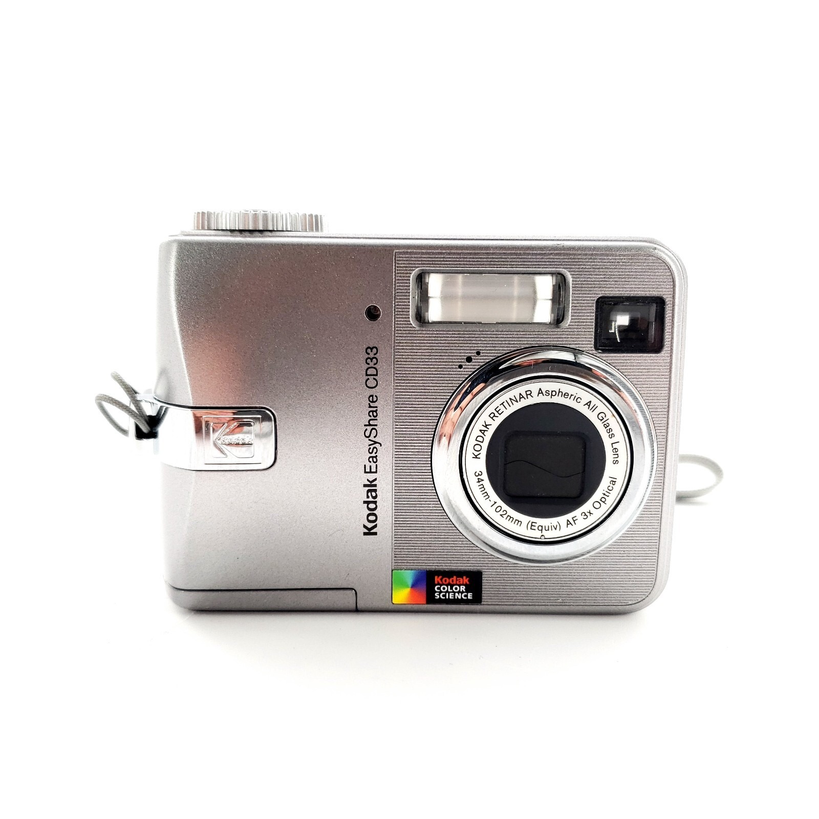 Kodak EasyShare CD33 3.1MP Digital Camera Silver No Memory Card Tested & Works