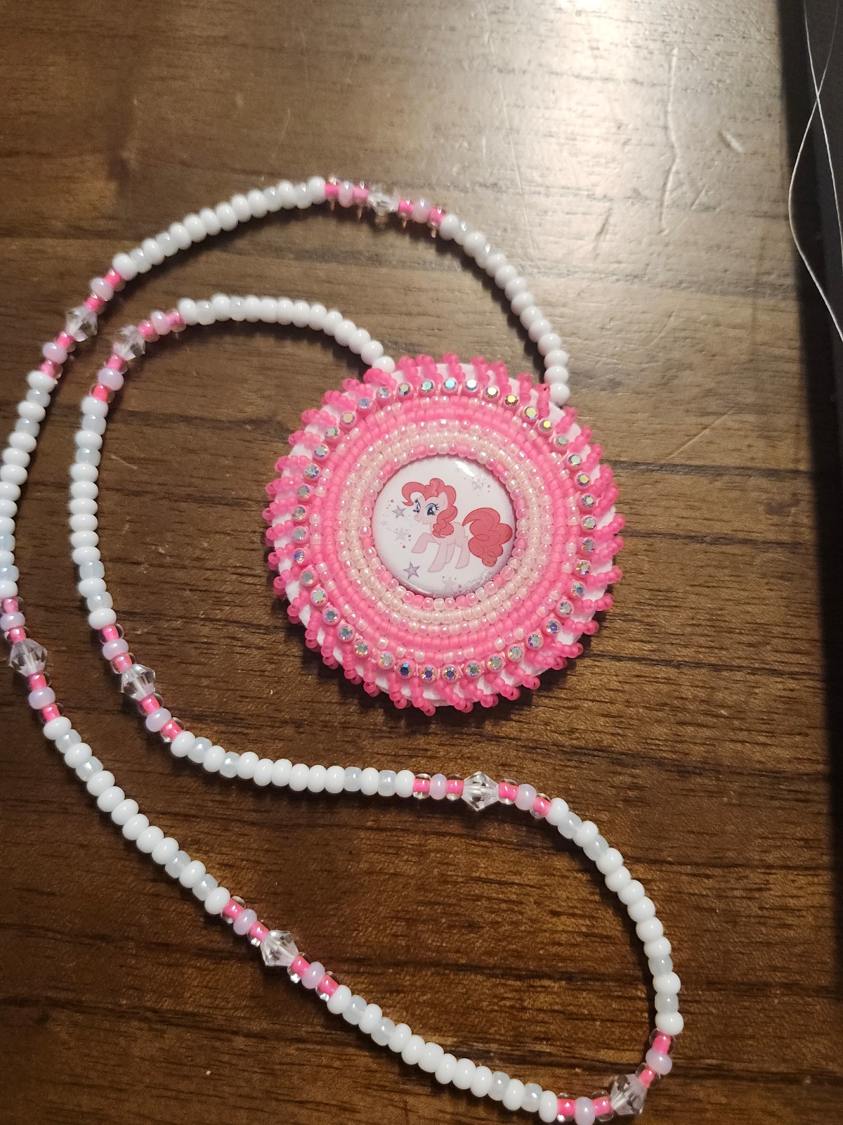 Native american beaded KIDS necklace my little pony