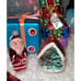 Stunning Vtg Blown Glass Christmas Ornaments Hand Painted Santa Gifts & MORE #37