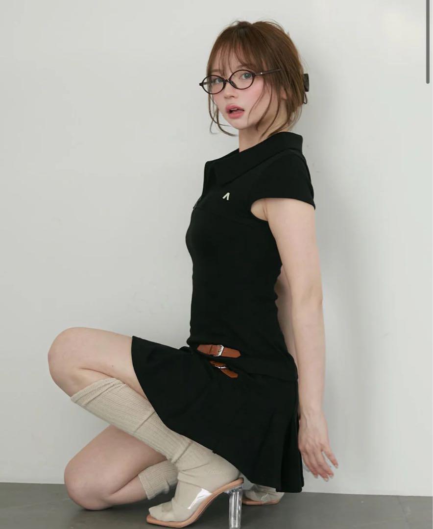 ANDMARY】Luna pleats mini dress