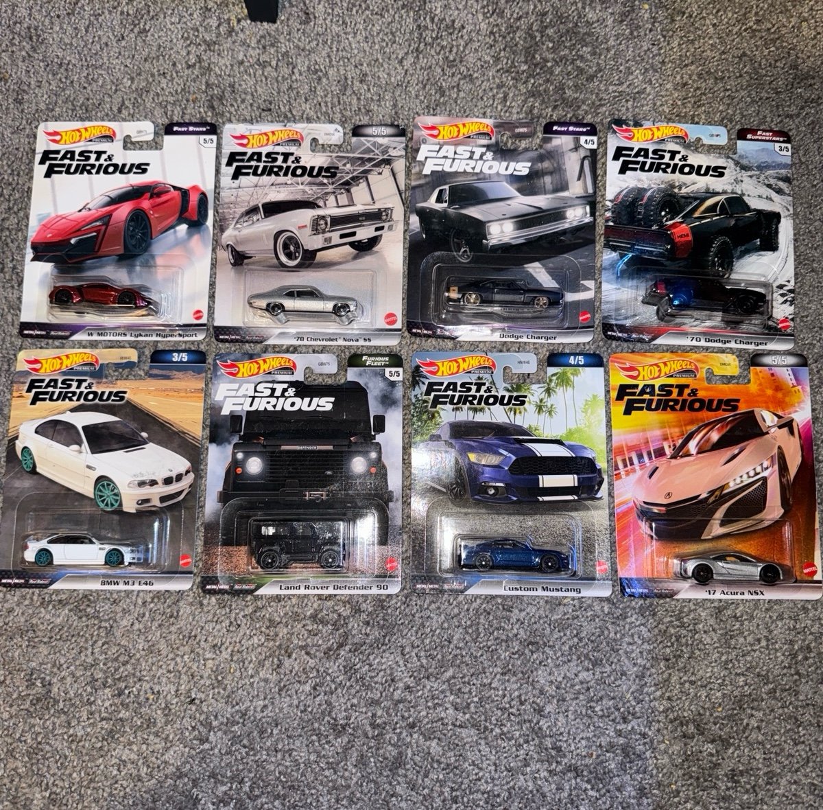 Hot Wheels Premium Fast And Furious Lot Of 8