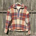American Eagle Plaid Anorak Sweater | S
