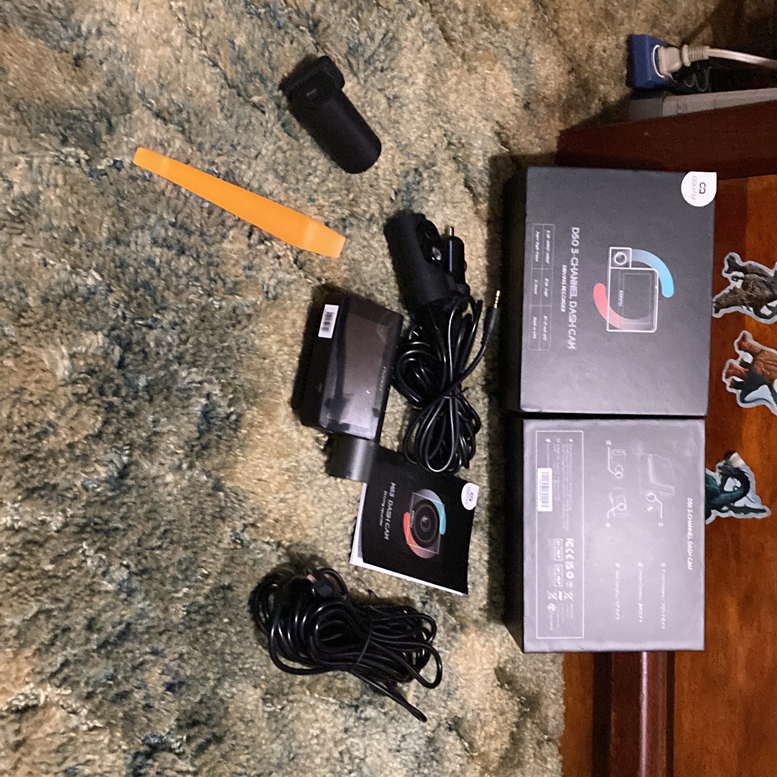 Three channel dash cam