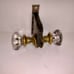 Antique Old Deco Interior Brass Steel Door Lockset Glass Knob