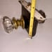 Antique Old Deco Interior Brass Steel Door Lockset Glass Knob