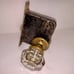 Antique Old Deco Interior Brass Steel Door Lockset Glass Knob