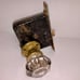 Antique Old Deco Interior Brass Steel Door Lockset Glass Knob