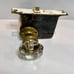 Antique Old Deco Interior Brass Steel Door Lockset Glass Knob
