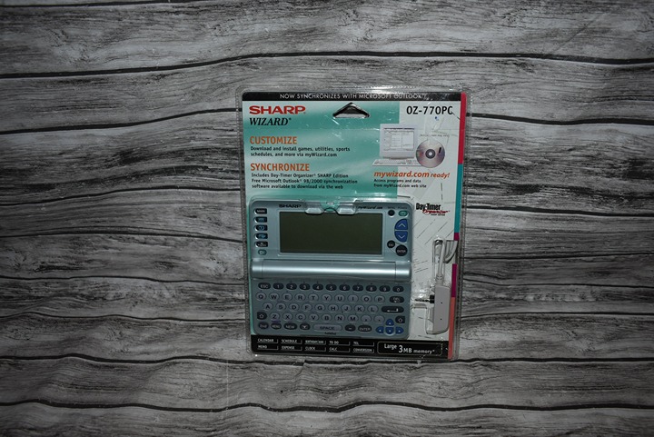 Vintage SHARP Wizard Electronic Personal Organizer Software, 0Z-770PC