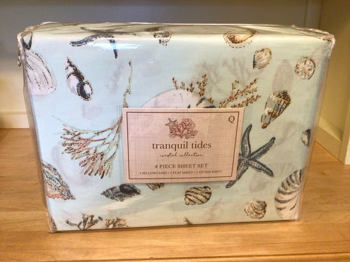 Tranquil Tides SeaShells QUEEN Sheet Set