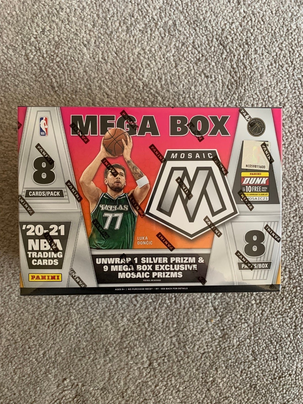 New 2020 NBA Panini Mosaic Mega Box Sealed Maxey, Haliburton, Edwards, Ball RCs
