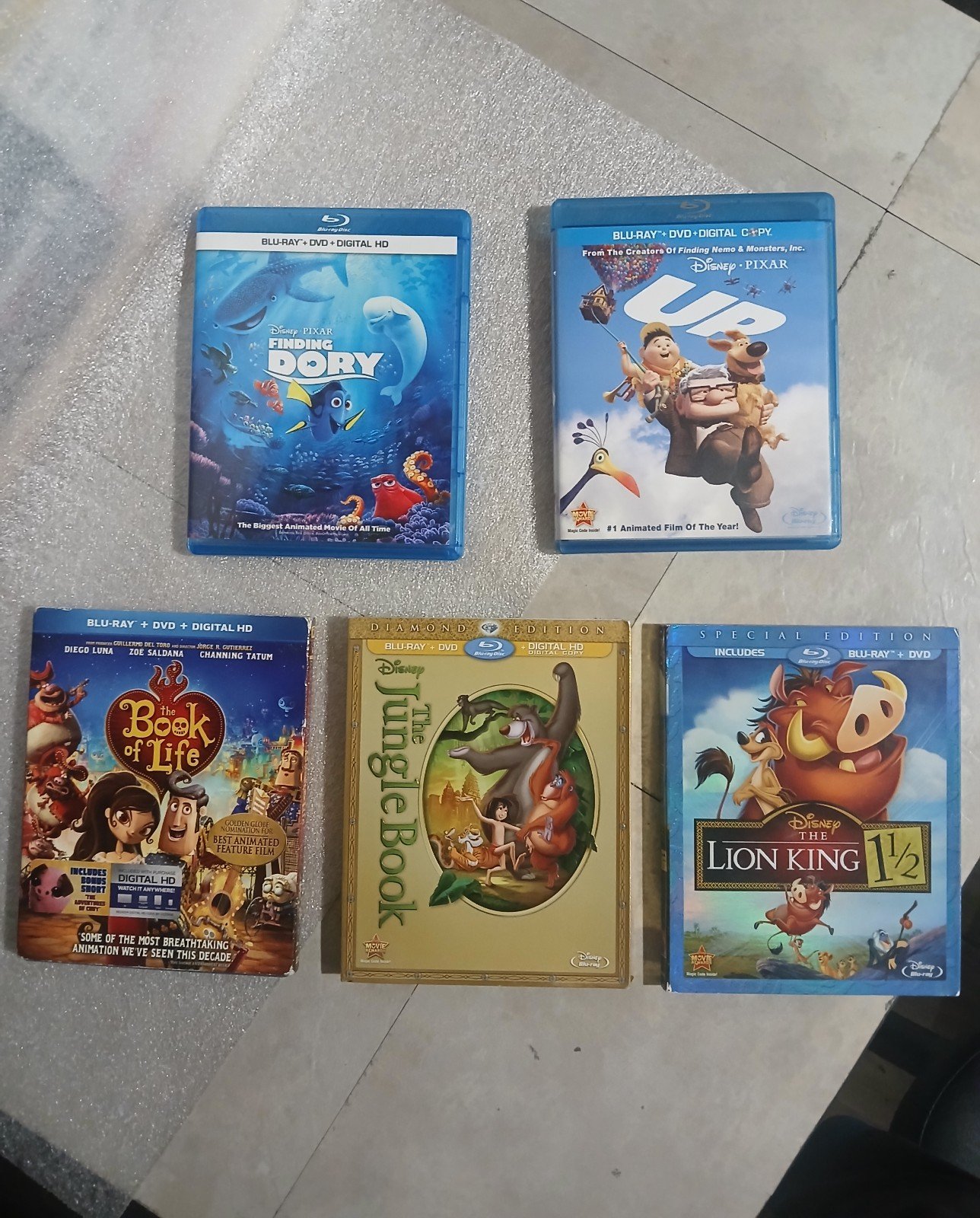 5 Blu-Ray Kids Movies