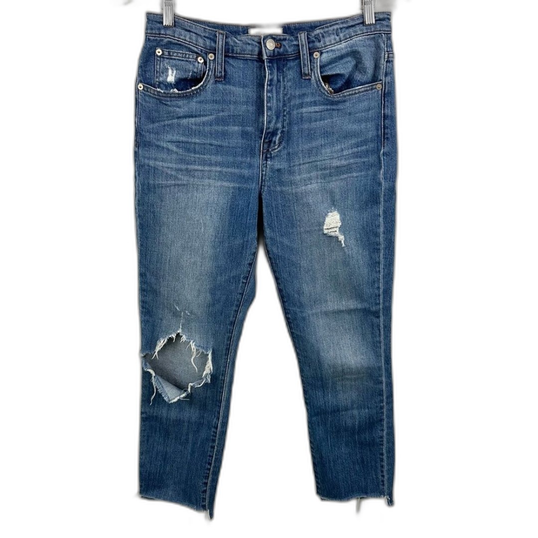 Madewell The High-Rise Slim Boyjean In Lita Wash: Step-Hem Edition Size 27