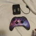 A wireless controller with a Galaxy case