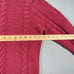 Vintage Polo Ralph Lauren Hand Knit Sweater Womens Large Pink Cable Knit Grandma