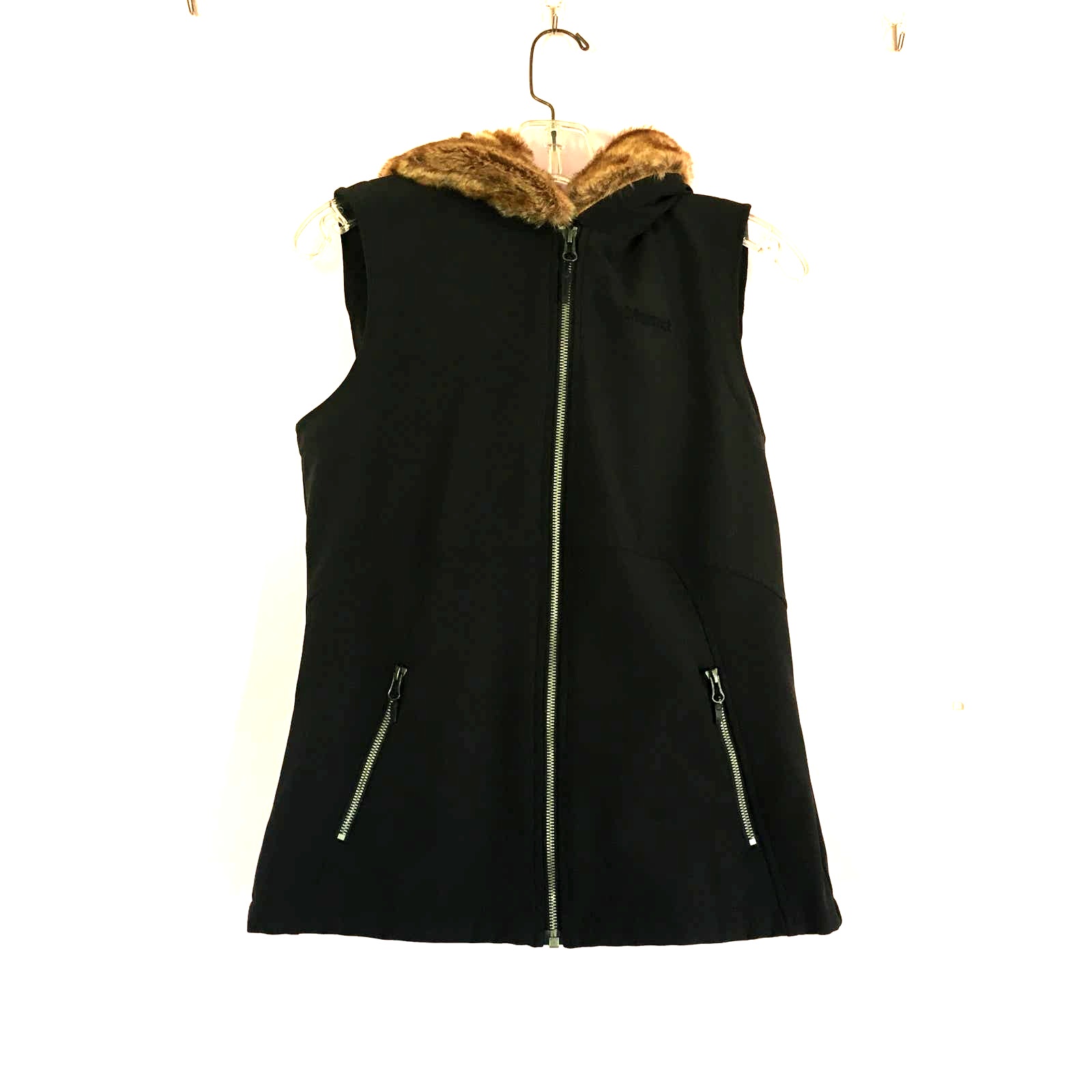 Marmot Furlong Faux Fur Zipper Vest M