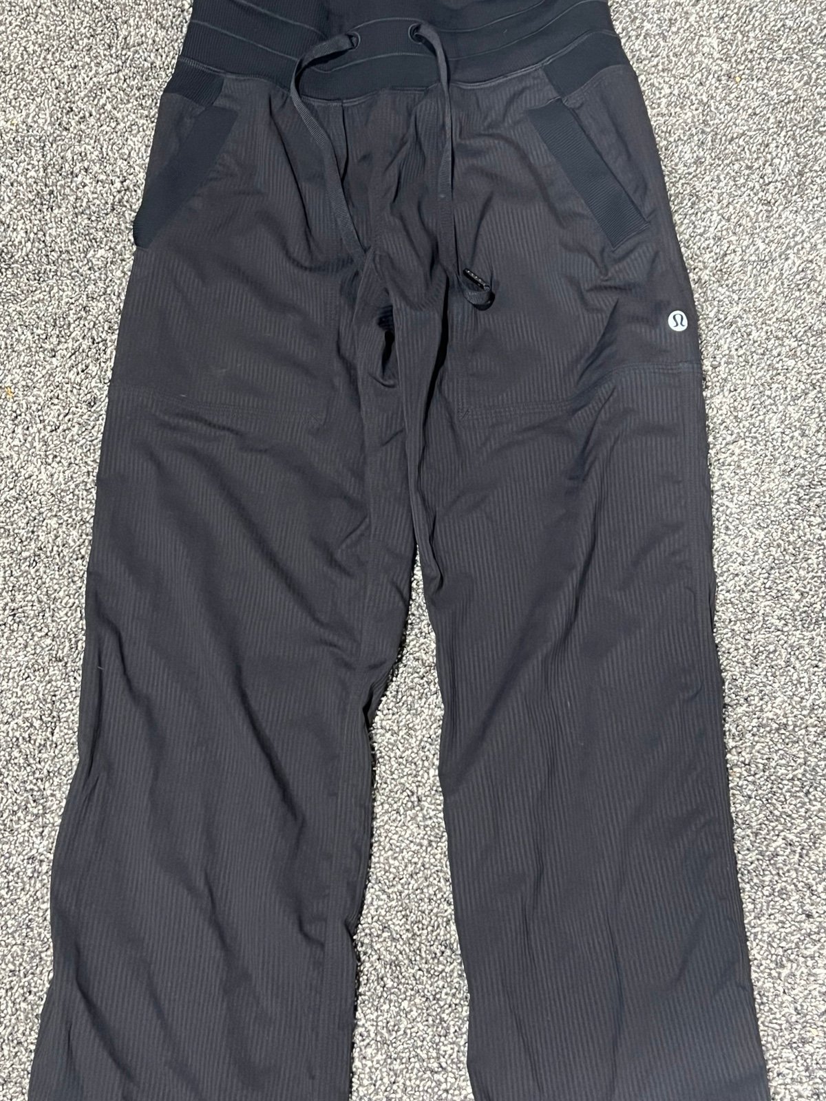 lululemon black dance studio joggers regular length size 0