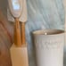Le Creuset Fleur Utensil Crock + 3 spatulas
