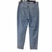 Zara Basic Denim Metal Grommet Rings Fray Raw Hem Cropped Button fly Jeans Sz 4