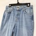 Zara Basic Denim Metal Grommet Rings Fray Raw Hem Cropped Button fly Jeans Sz 4