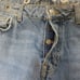 Zara Basic Denim Metal Grommet Rings Fray Raw Hem Cropped Button fly Jeans Sz 4