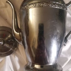 Tea pot Perma Brite chrome