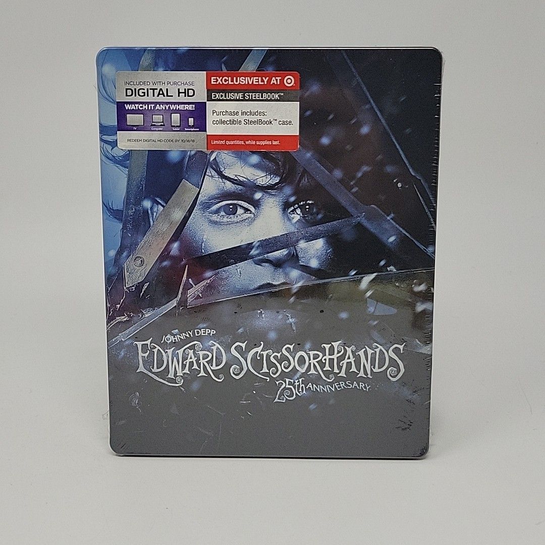 Edward Scissorhands 25th Anniversary Steelbook (Blu-ray) Target Exclusive