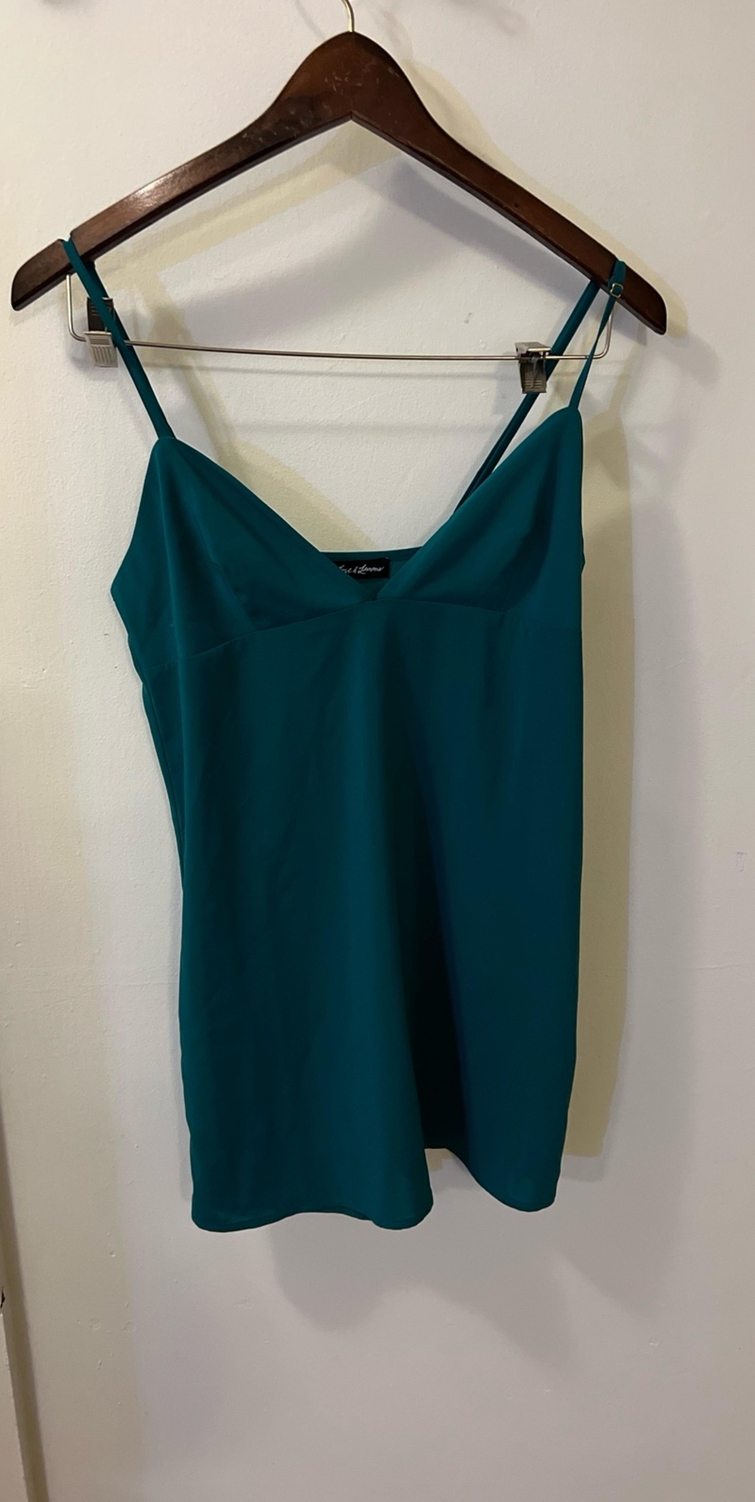 For Love and Lemons Teal Camisole Small