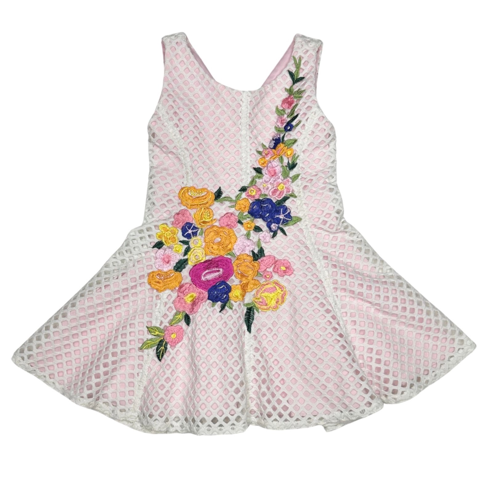 Zoë Ltd Netted Floral Embroidered Dress