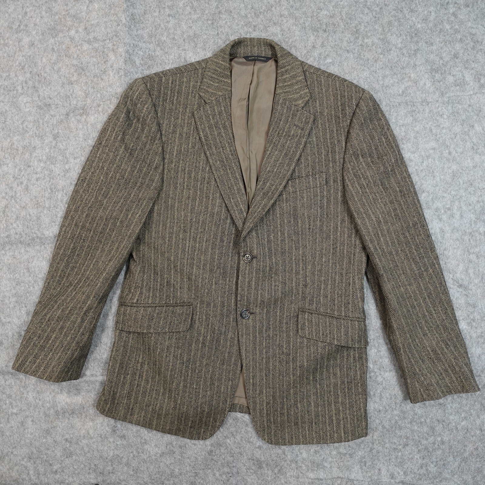 Vintage Banana Republic Blazer Mens 40S Tweed Wool 2 Button Single Breasted